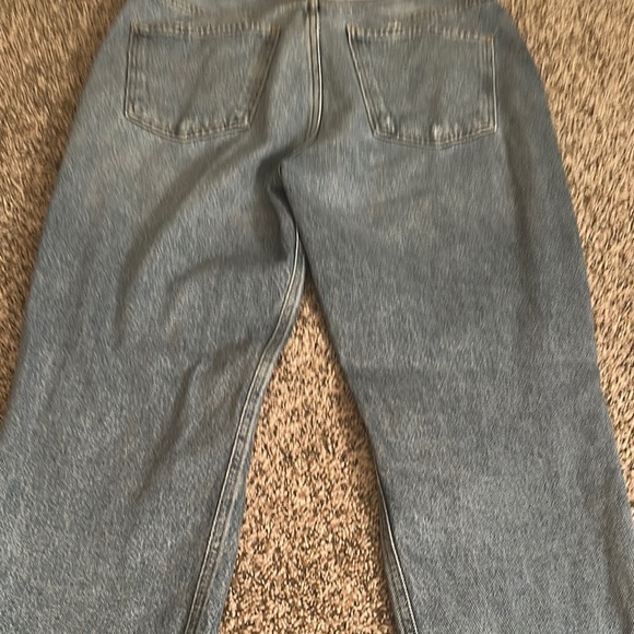 Agolde Light Blue Distressed Denim Jeans - Picture 13 of 14